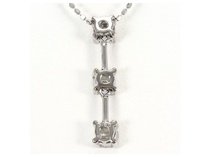 Autre Marque Collana in oro bianco 18K con diamante D'oro - vista 3