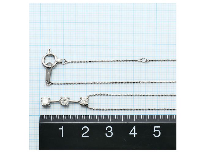 Autre Marque Collana in oro bianco 18K con diamante D'oro - vista 5