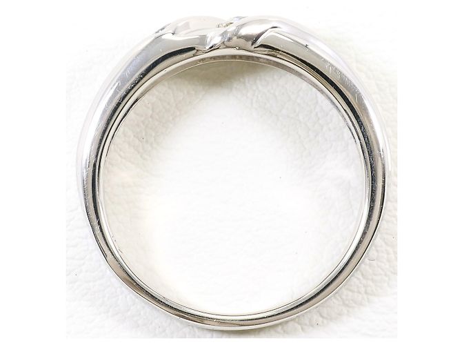 Autre Marque Platin-Bandring mit Diamant - Ansicht 3
