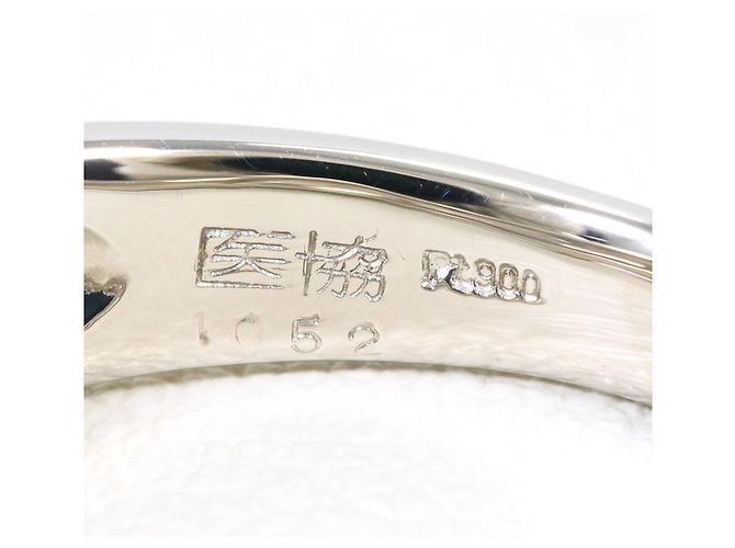 Autre Marque Platin-Bandring mit Diamant - Ansicht 5