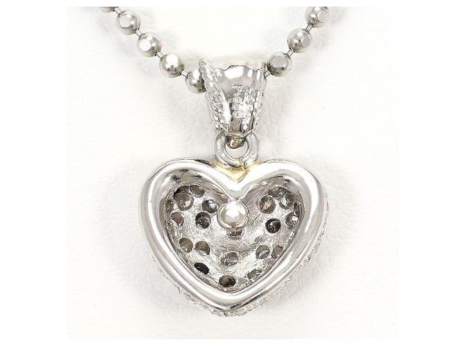 Autre Marque Platinhalskette mit Diamant - Ansicht 3