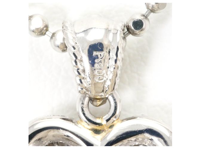 Autre Marque Platinhalskette mit Diamant - Ansicht 4