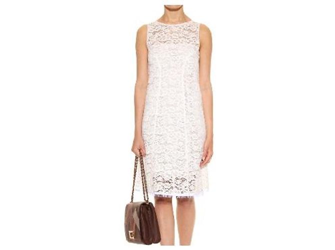 Nina Ricci Vestido de encaje blanco - vista 2