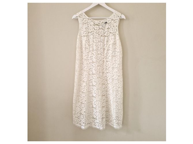 Nina Ricci Vestido de encaje blanco - vista 3