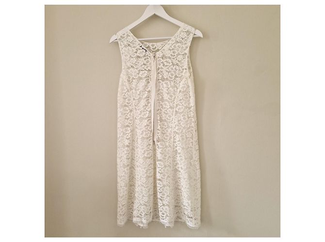 Nina Ricci Vestido de encaje blanco - vista 4