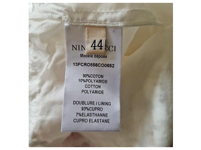 Nina Ricci Vestido de encaje blanco - vista 6