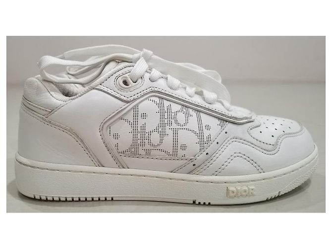 Autre Marque Dior B27 Low-Top Leder Sneaker Weiß - Ansicht 5