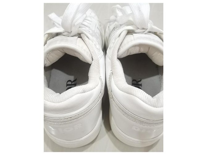 Autre Marque Dior B27 Low-Top Leder Sneaker Weiß - Ansicht 8