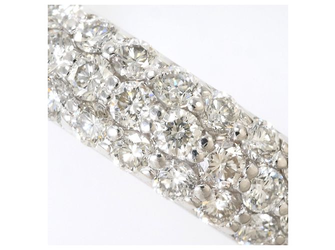 Autre Marque Anello a Fascia in Platino con Diamante - vista 2