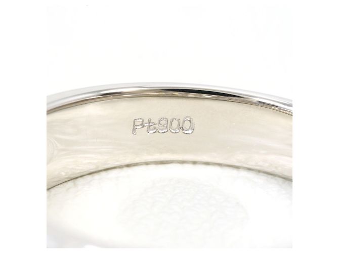 Autre Marque Anello a Fascia in Platino con Diamante - vista 5
