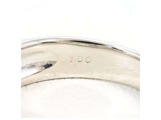 Autre Marque Anello a Fascia in Platino con Diamante - vista 6