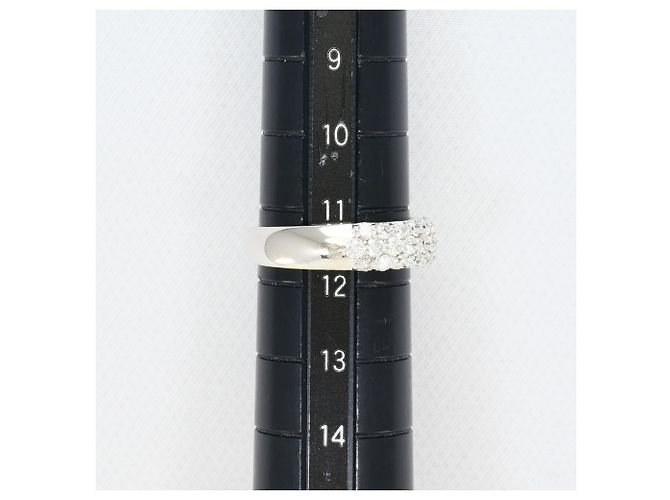 Autre Marque Anello a Fascia in Platino con Diamante - vista 8