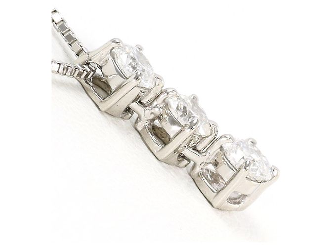 Autre Marque Platin- und Diamantcollier - Ansicht 2