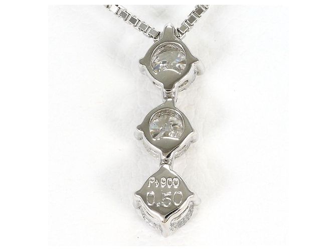 Autre Marque Platin- und Diamantcollier - Ansicht 3