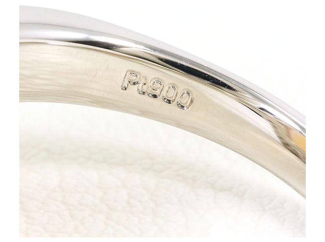 Autre Marque PT900 Platinbandring mit Opal - Ansicht 6