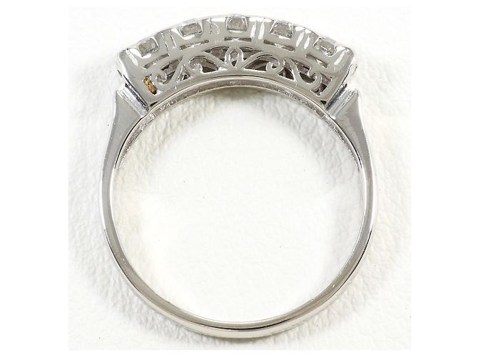 Autre Marque PT900 Platin-Bandring mit Diamant - Ansicht 3