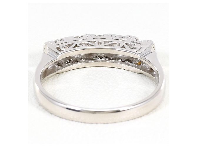 Autre Marque PT900 Platin-Bandring mit Diamant - Ansicht 4
