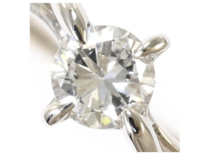 Autre Marque Platin-Bandring mit Diamant - Ansicht 2