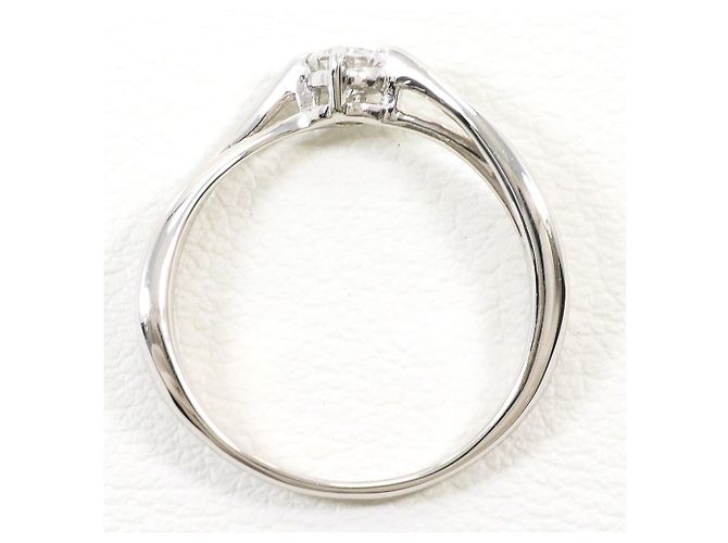 Autre Marque Platin-Bandring mit Diamant - Ansicht 3