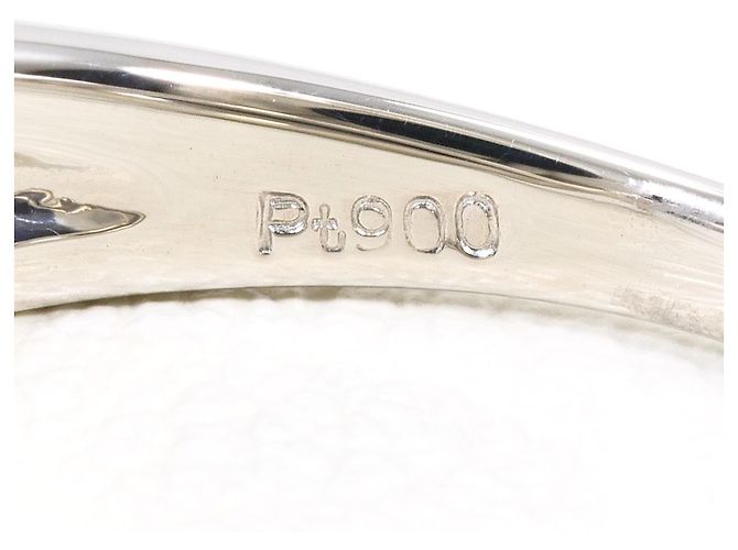 Autre Marque Platin-Bandring mit Diamant - Ansicht 6