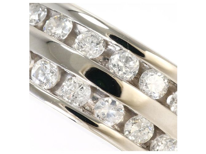 Autre Marque Platin-Bandring PT850 mit Diamant - Ansicht 2