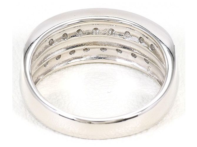 Autre Marque Platin-Bandring PT850 mit Diamant - Ansicht 4