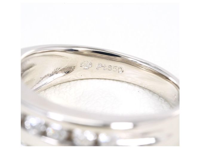Autre Marque Platin-Bandring PT850 mit Diamant - Ansicht 5