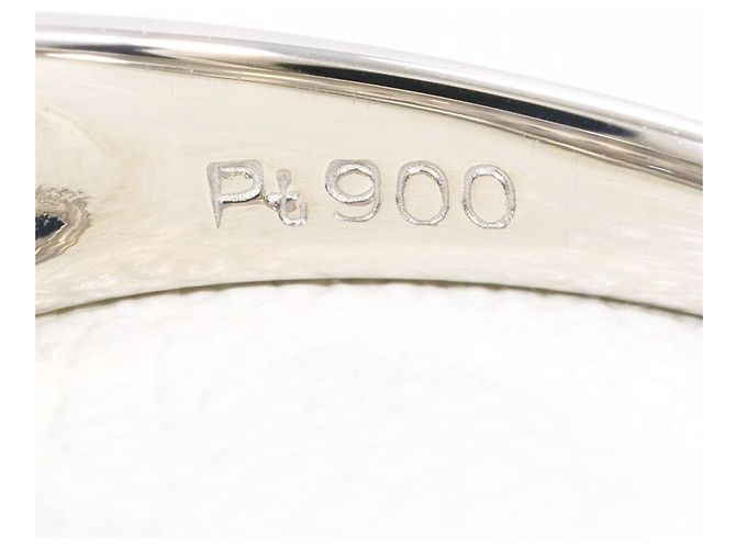 Autre Marque Platin-Ring mit Diamant - Ansicht 5