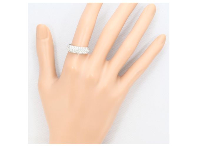 Autre Marque Platin-Ring mit Diamant - Ansicht 7