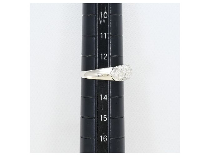 Autre Marque Platin-Ring mit Diamant - Ansicht 8