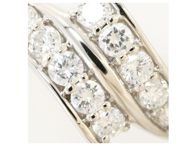 Autre Marque Platin-Bandring mit Diamant - Ansicht 2