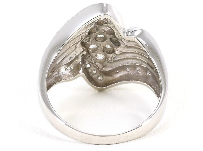 Autre Marque PT900 Platin-Bandring mit Diamant - Ansicht 4