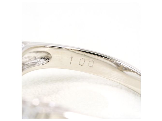 Autre Marque Platin-Bandring mit Diamant - Ansicht 5