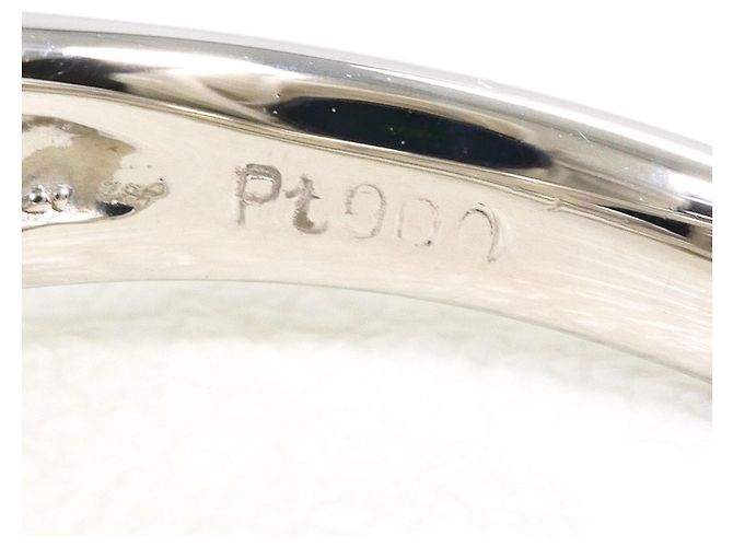 Autre Marque Platin-Bandring mit Diamant - Ansicht 5