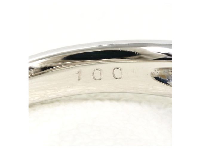 Autre Marque Platin-Bandring mit Diamant - Ansicht 6