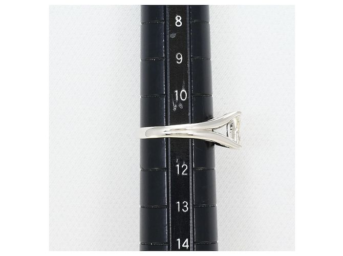 Autre Marque Platin-Bandring mit Diamant - Ansicht 8