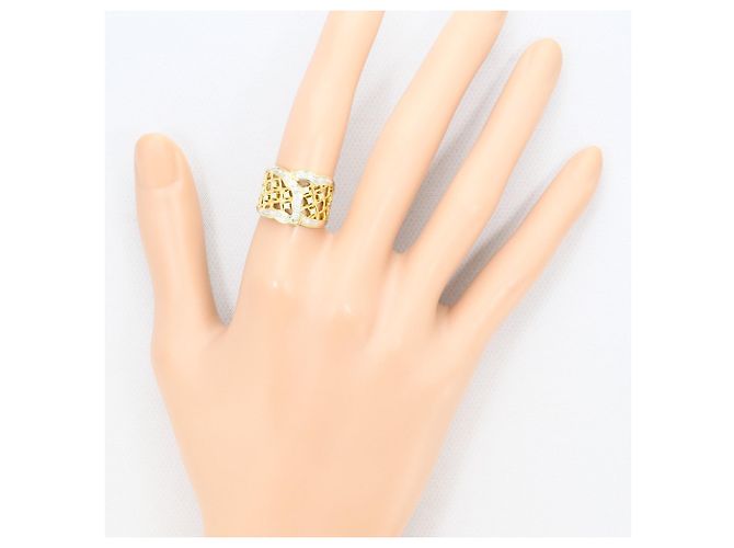 Autre Marque Ehering aus Platin und Gelbgold mit Diamant Golden - Ansicht 6