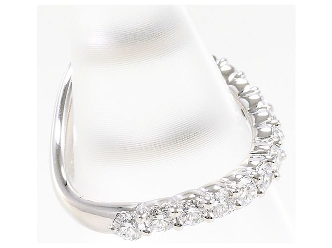 Autre Marque Platin-Bandring mit Diamant - Ansicht 3