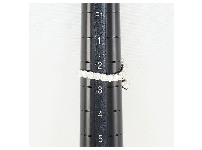 Autre Marque Platin-Bandring mit Diamant - Ansicht 7