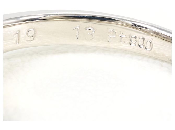 Autre Marque PT900 Platin-Bandring mit Diamant - Ansicht 5