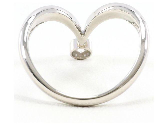 Autre Marque Anel Aliança de Platina com Diamante - vista 3