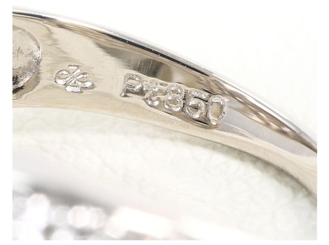 Autre Marque Platin-Bandring PT850 mit Diamant - Ansicht 5