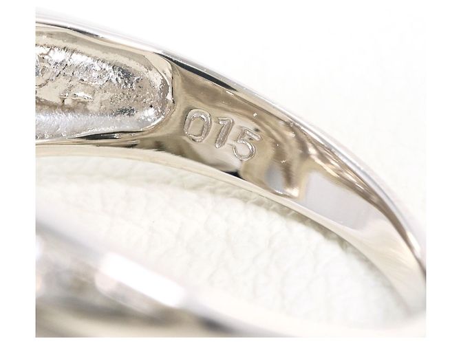 Autre Marque Platin-Bandring PT850 mit Diamant - Ansicht 6