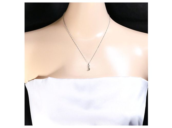 Autre Marque Collana in oro bianco 18K e diamanti Marrone D'oro - vista 6