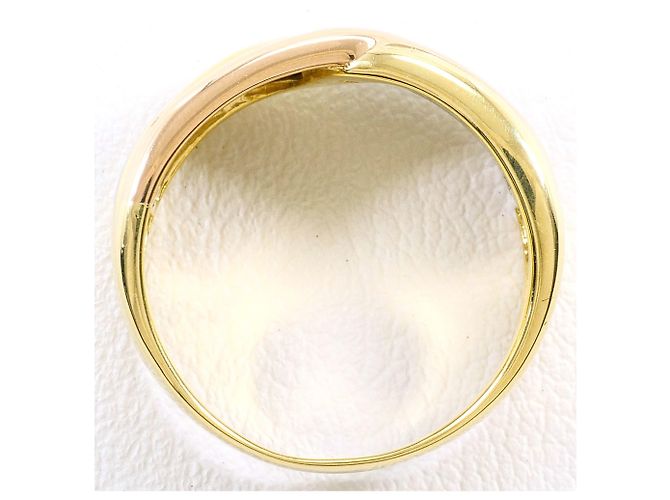 Autre Marque Anello fede in oro 18K e platino con diamante D'oro - vista 3