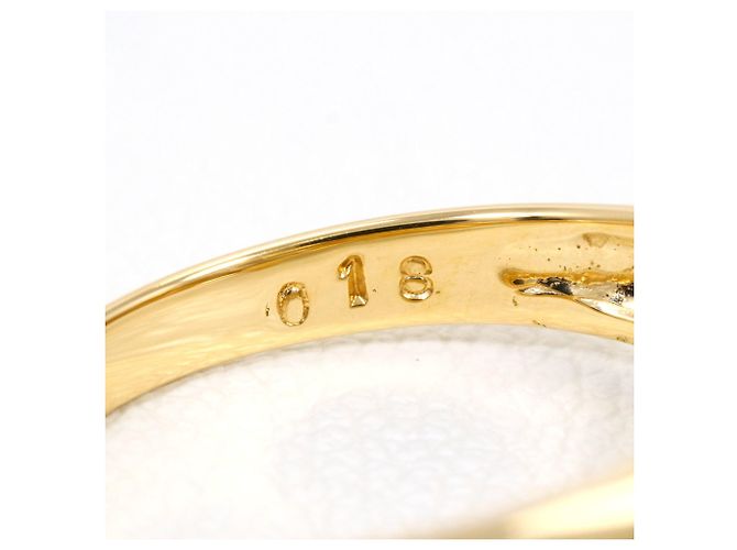 Autre Marque Ehering aus Platin und Gelbgold mit Diamant Golden - Ansicht 5
