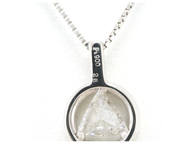 Autre Marque Collana in platino con diamante blu - vista 4