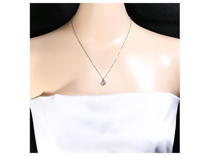 Autre Marque Collana in platino con diamante blu - vista 7