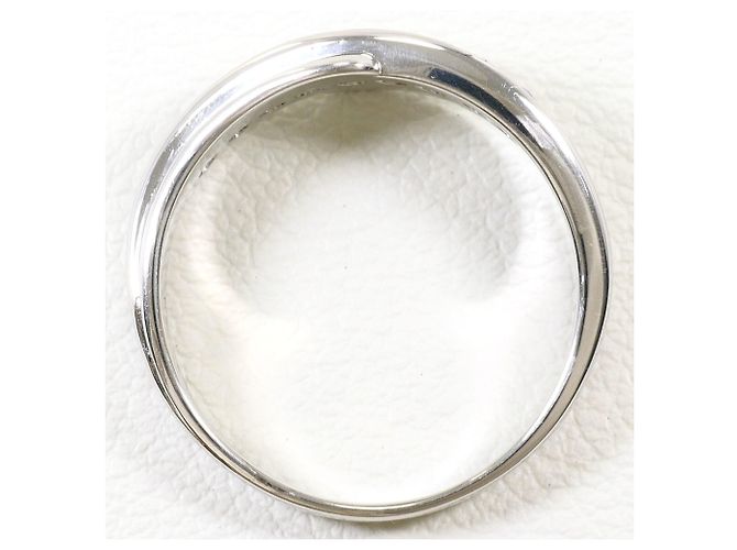 Autre Marque Platin-Ehering mit Diamant - Ansicht 3