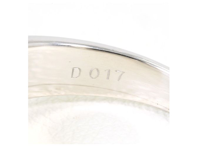Autre Marque Platin-Ehering mit Diamant - Ansicht 6